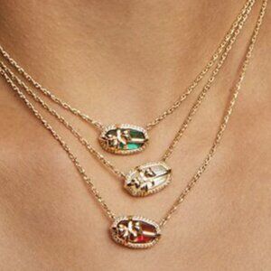 Elisa Bow Short Pendant Necklace - ONE